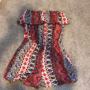 Patterned romper